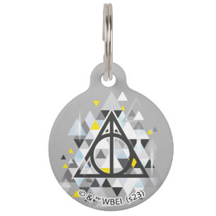 Harry Potter Geometric Deathly Hallows Symbol Pet ID Tag