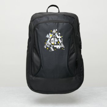 Harry Potter | Geometric Deathly Hallows Symbol Port Authority® Backpack by harrypotter at Zazzle