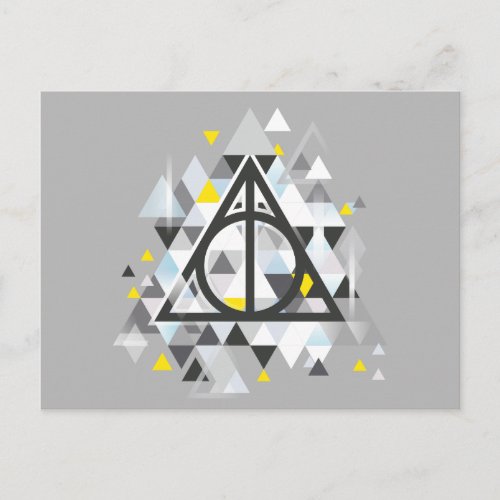 Harry Potter  Geometric Deathly Hallows Symbol Postcard