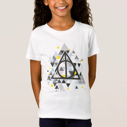 Harry Potter  Geometric Deathly Hallows Symbol T_Shirt