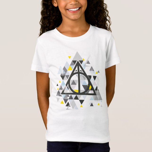 Harry Potter | Geometric Deathly Hallows Symbol T-Shirt (Front)