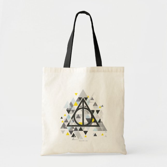 Harry Potter | Geometric Deathly Hallows Symbol Tote Bag (Front)