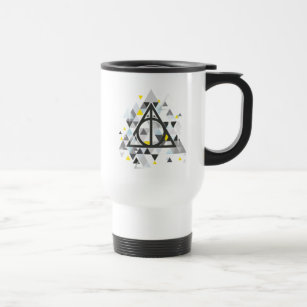 Harry Potter   Geometric Deathly Hallows Symbol Travel Mug