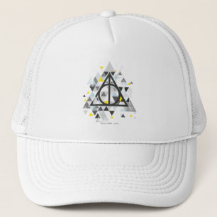 Harry Potter   Geometric Deathly Hallows Symbol Trucker Hat