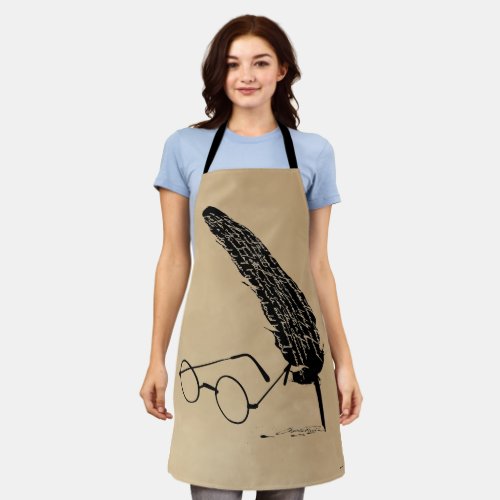 Harry Potter  Glasses And Quill Apron