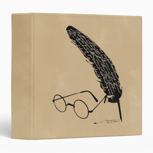 Harry Potter | Glasses And Quill Binder (Front/Spine)