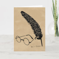 Harry Potter | Glasses And Quill Card