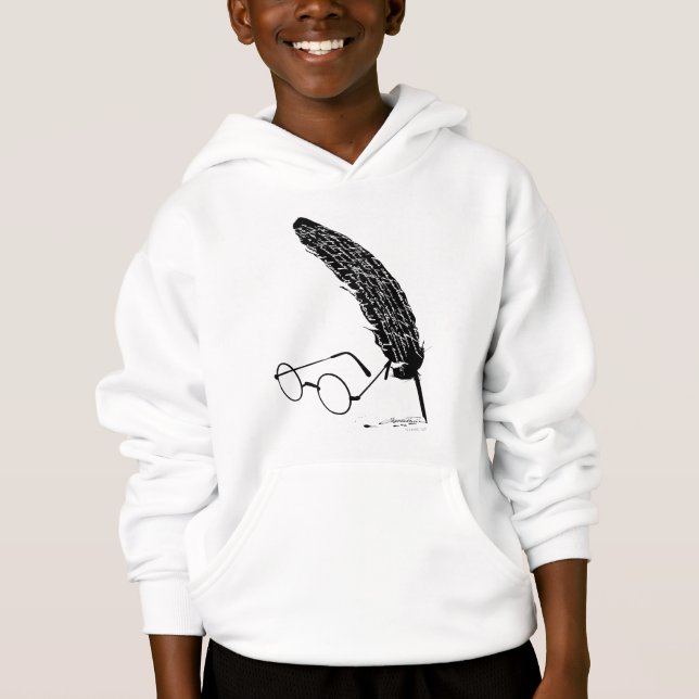 Harry Potter | Glasses And Quill Hoodie (Front)