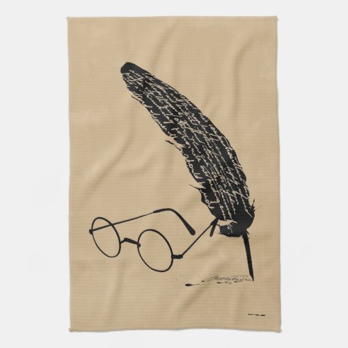 Harry Potter  Glasses And Quill Kitchen Towel
