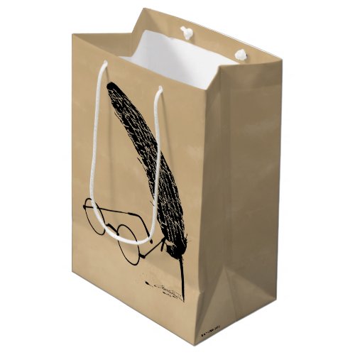 Harry Potter  Glasses And Quill Medium Gift Bag