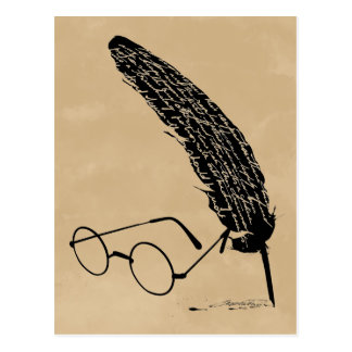 HARRY POTTER™ Glasses And Quill Postcard