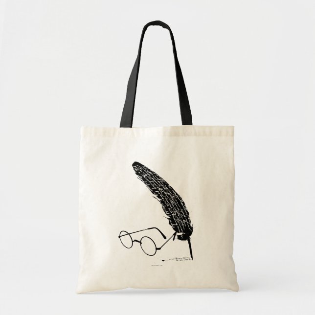 Harry Potter | Glasses And Quill Tote Bag (Front)