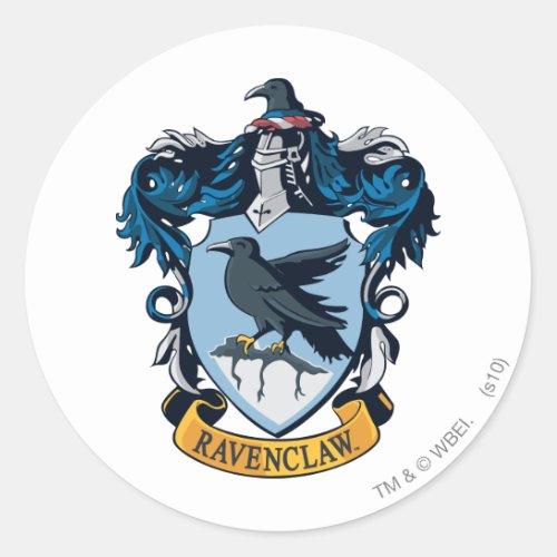 Harry Potter   Gothic Ravenclaw Crest Classic Round Sticker