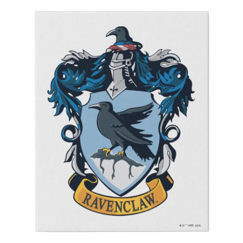 Harry Potter   Gothic Ravenclaw Crest Faux Canvas Print