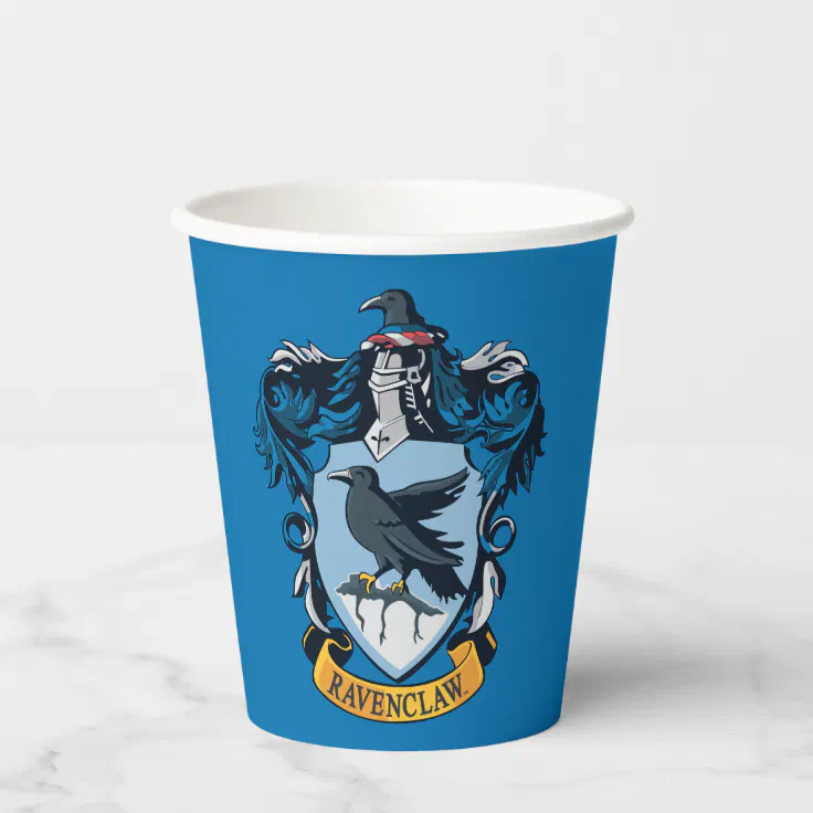 Harry Potter | Gothic Ravenclaw Crest Paper Cups (Front)