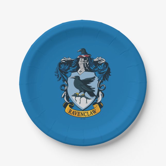 Harry Potter  | Gothic Ravenclaw Crest Paper Plates (Front)