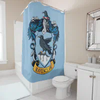 Harry Potter | Gothic Ravenclaw Crest Shower Curtain