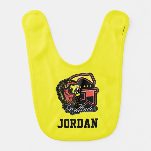 HARRY POTTER™ | GRYFFINDOR™ Athletic Badge Baby Bib (Front)