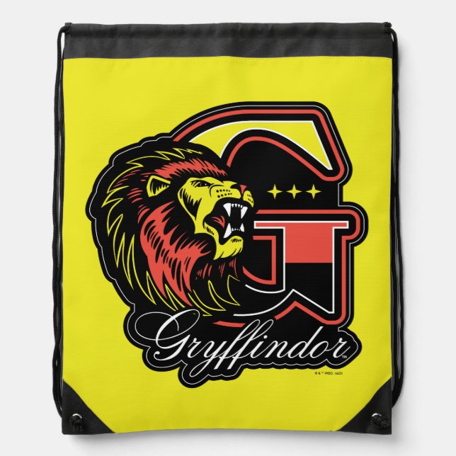 HARRY POTTER™ | GRYFFINDOR™ Athletic Badge Drawstring Bag (Front)
