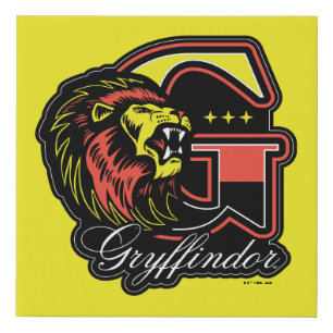 HARRY POTTER™   GRYFFINDOR™ Athletic Badge Faux Canvas Print