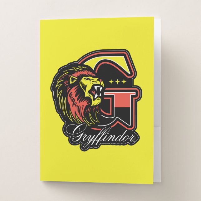 HARRY POTTER™ | GRYFFINDOR™ Athletic Badge Pocket Folder (Front)