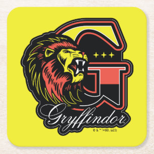 HARRY POTTER™   GRYFFINDOR™ Athletic Badge Square Paper Coaster