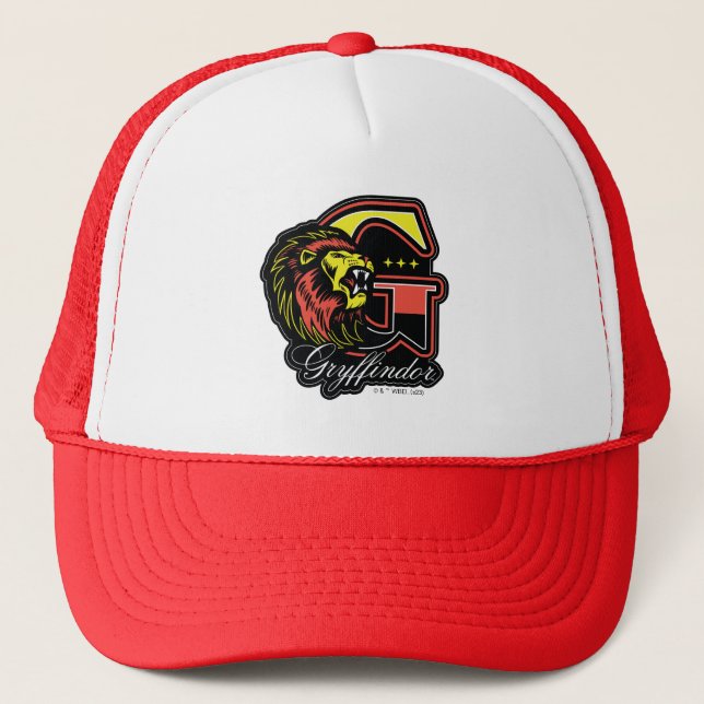HARRY POTTER™ | GRYFFINDOR™ Athletic Badge Trucker Hat (Front)