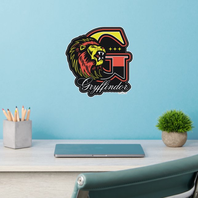 HARRY POTTER™ | GRYFFINDOR™ Athletic Badge Wall Decal (Home Office 2)