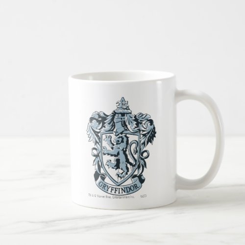 Harry Potter  Gryffindor Crest Blue Coffee Mug