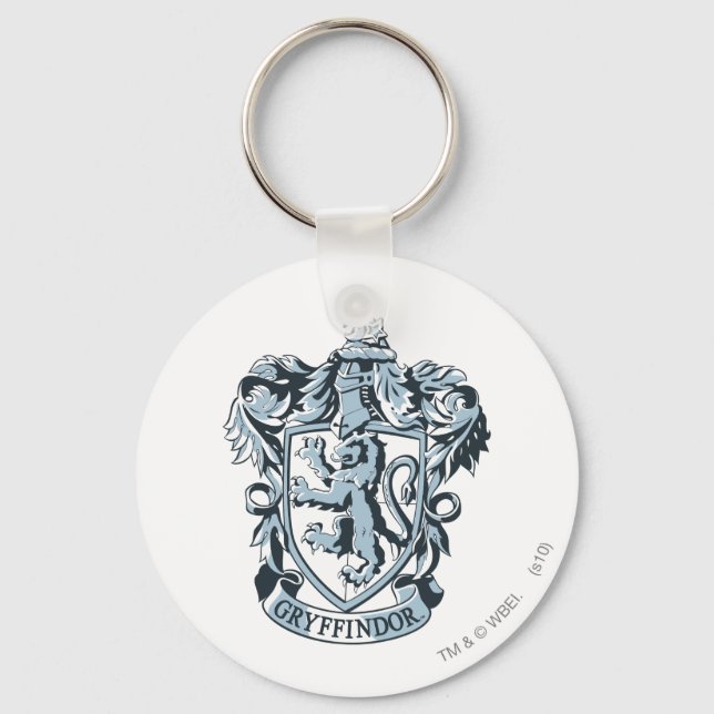 Harry Potter | Gryffindor Crest Blue Keychain (Front)