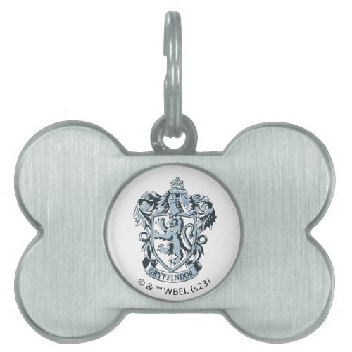Harry Potter  Gryffindor Crest Blue Pet ID Tag