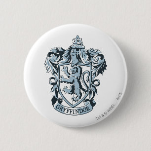 Harry Potter   Gryffindor Crest Blue Pinback Button