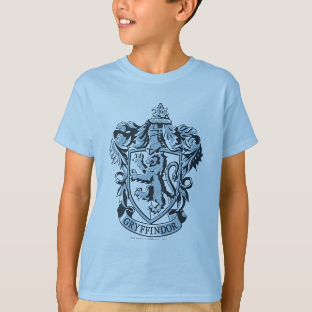 Harry Potter | Gryffindor Crest Blue T-Shirt (Front)