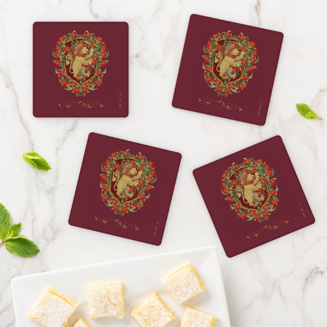 HARRY POTTER™ | GRYFFINDOR™ Crest Coaster Set (In Situ)