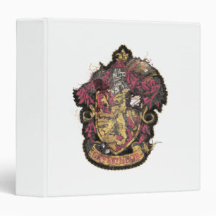 Harry Potter   Gryffindor Crest - Destroyed 3 Ring Binder