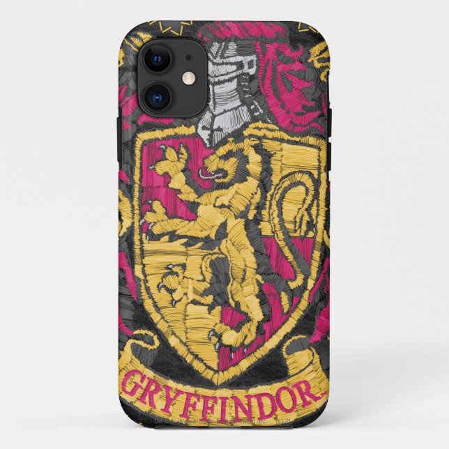 Harry Potter | Gryffindor Crest - Destroyed Case-Mate iPhone Case (Back)
