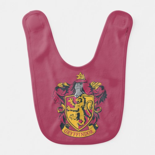 Harry Potter  Gryffindor Crest Gold and Red Baby Bib