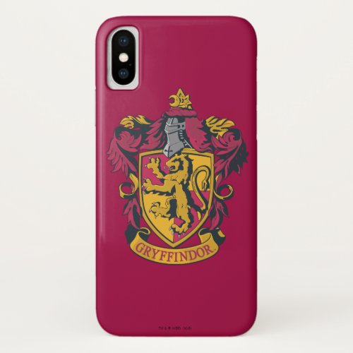 Harry Potter  Gryffindor Crest Gold and Red iPhone XS Case