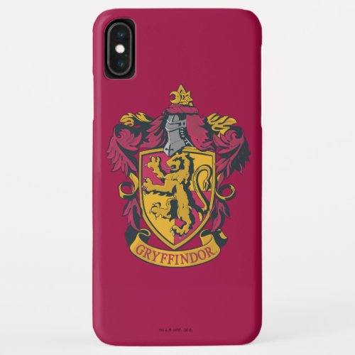 Harry Potter  Gryffindor Crest Gold and Red iPhone XS Max Case