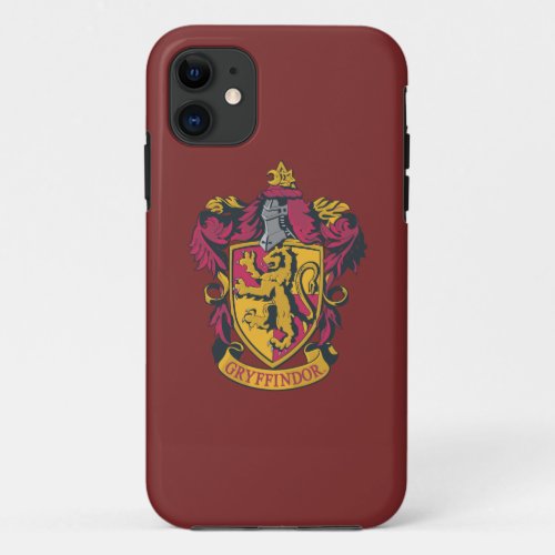 Harry Potter  Gryffindor Crest Gold and Red iPhone 11 Case