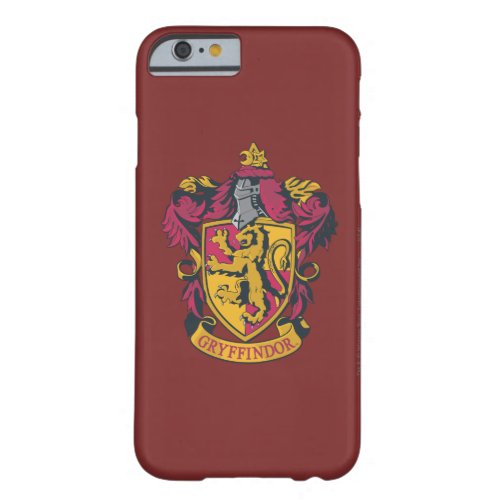 Harry Potter  Gryffindor Crest Gold and Red Barely There iPhone 6 Case