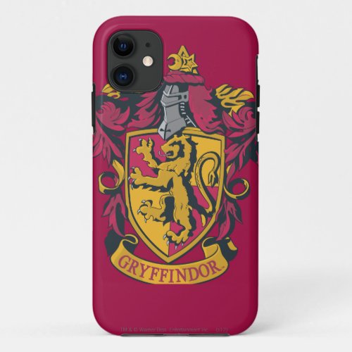 Harry Potter  Gryffindor Crest Gold and Red iPhone 11 Case