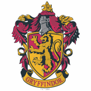 Harry Potter Gryffindor Crest Gold and Red Cutout