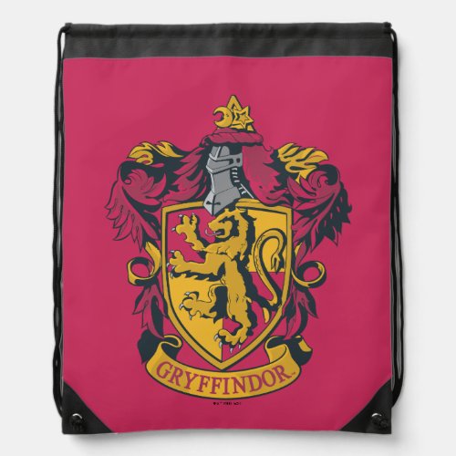 Harry Potter  Gryffindor Crest Gold and Red Drawstring Bag