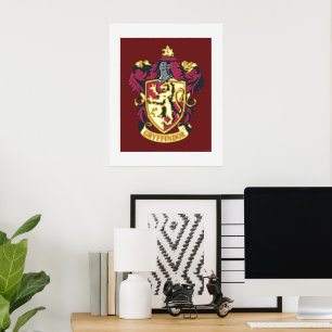 Harry Potter   Gryffindor Crest Gold and Red Foil Prints