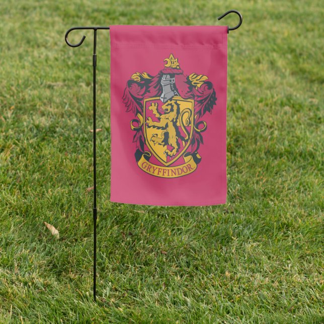 Harry Potter | Gryffindor Crest Gold and Red Garden Flag (In SItu)