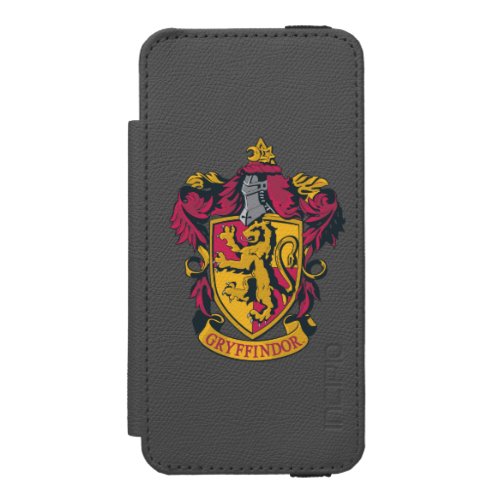 Harry Potter  Gryffindor Crest Gold and Red Wallet Case For iPhone SE55s