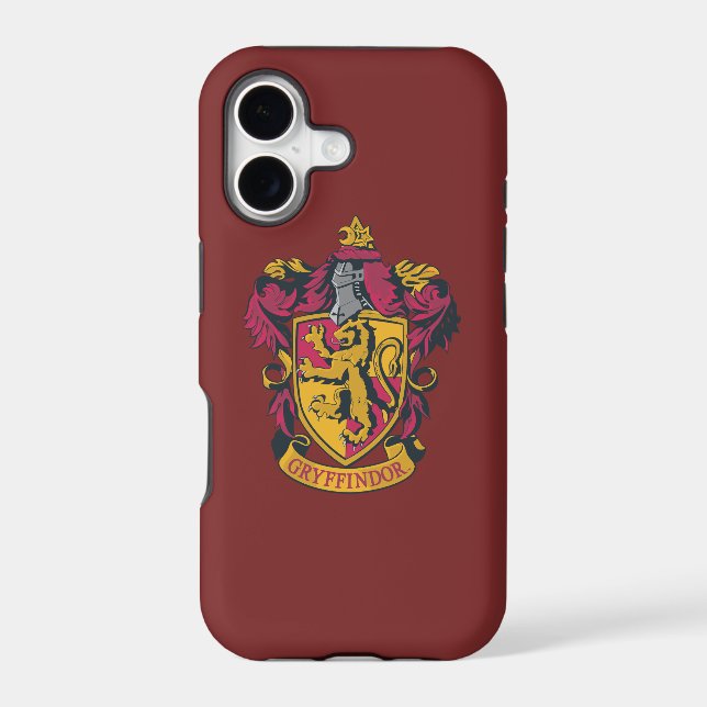 Harry Potter | Gryffindor Crest Gold and Red Iphone Case (Back)
