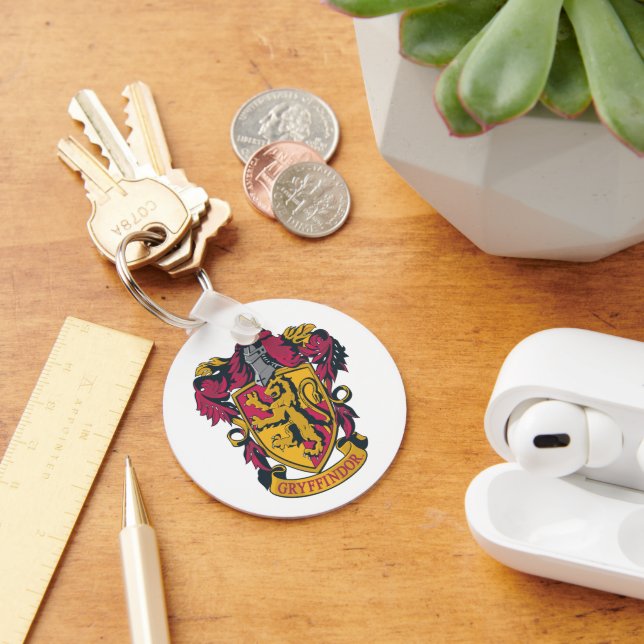 Harry Potter | Gryffindor Crest Gold and Red Keychain (Desk)