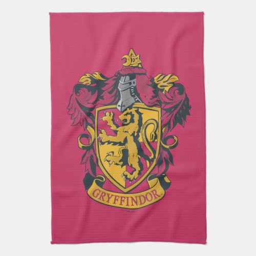 Harry Potter  Gryffindor Crest Gold and Red Kitchen Towel